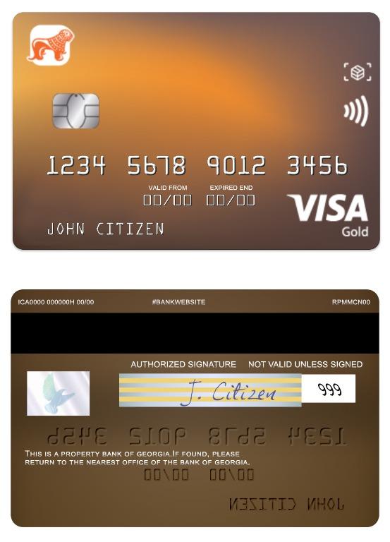 Georgia Bank of Georgia visa gold card